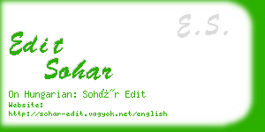 edit sohar business card